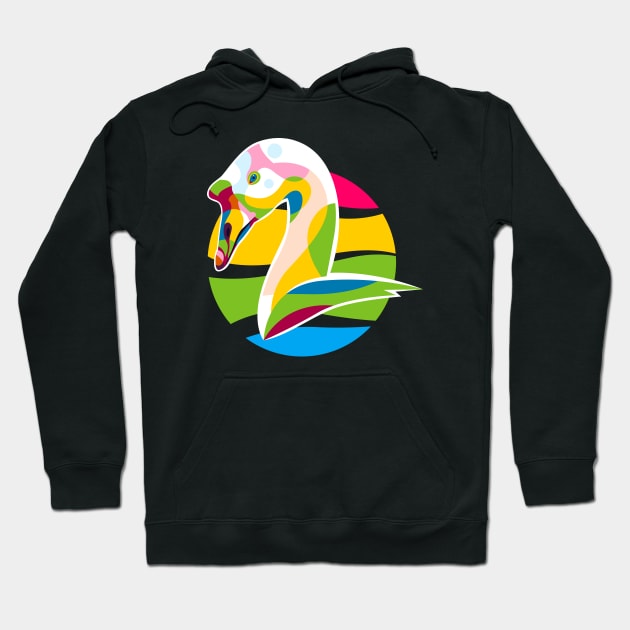 Colorful Goose Hoodie by wpaprint